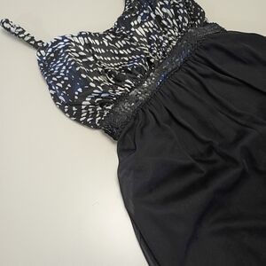 Cocktail Dress Asymmetrical Size16 Black High Low Plus Size Holiday Dress